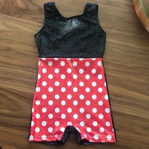 Sparkle Minnie Gymnastics Leotard, size 80 (18M)